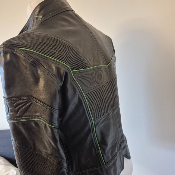 Custom Embossed Leather Jacket with Praying Eagle Claws by Oceandrive Leather - Picture 7 of 15